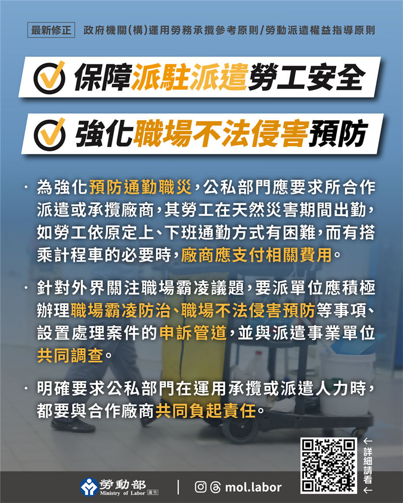 勞動部修正發布勞務承攬及勞動派遣行政指引, JANG SHINN 中信法律事務所