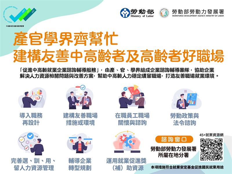 勞動部攜手企業打造中高齡幸福職場 送暖又送力, JANG SHINN 中信法律事務所