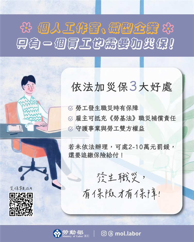 微型企業、個人工作室注意！只僱用1人也要納災保, JANG SHINN 中信法律事務所